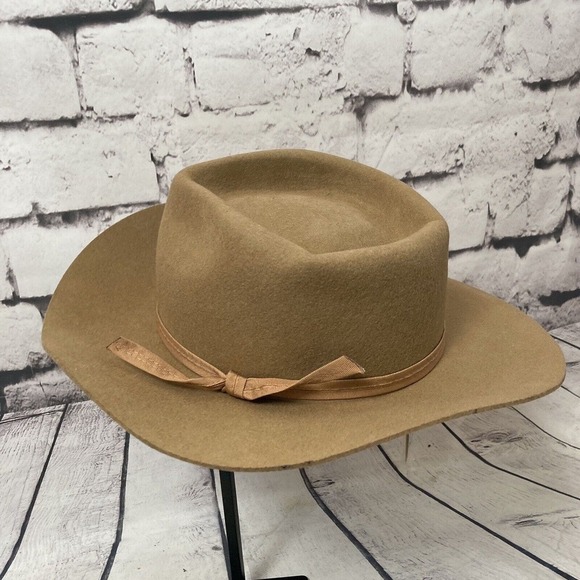 Lack of Color Fedora Womens Size M 57cm Teak Zula Brown Australian Wool‎ Western - Picture 2 of 9